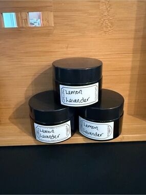 Lemon Lavender Essential Oil Hand & Body Sugar Scrubs 1 oz- Handmade NWT